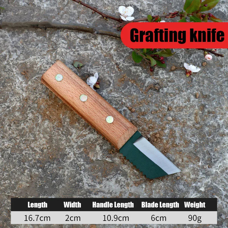 DTBD Garden Grafting Tool Suit Farming Pruning Shears Scissor Fruit Tree Vaccination Secateurs Pruning Garden Tool and Tape