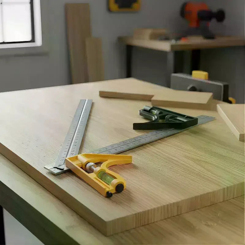 1Pcs Multifunctional 300MM Adjustable Angle Ruler 12" Combination Square Ruler Woodworking Level Gauge Angle Metric Ruler