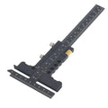 Caliper Measuring Tool T Shaped Woodworking Ruler 0‑100mm 0‑210mm Range Aluminum Alloy Marking Gauge Caliper Measuring Tool