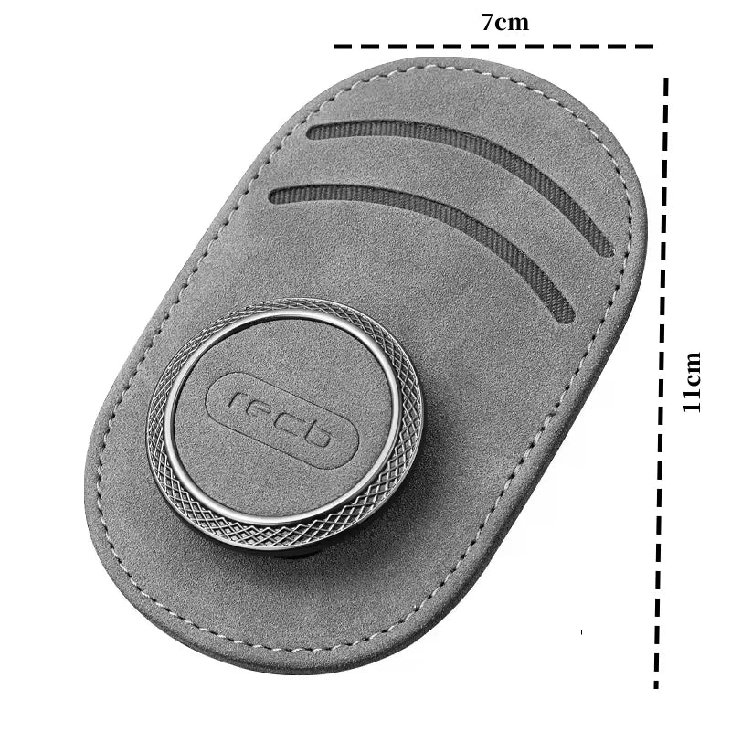 Car Eyeglass Storage Clip Universal Multi-functional Suede Leather Sun Visor Sunglasses Card Notes Storage Clip Car Accessories