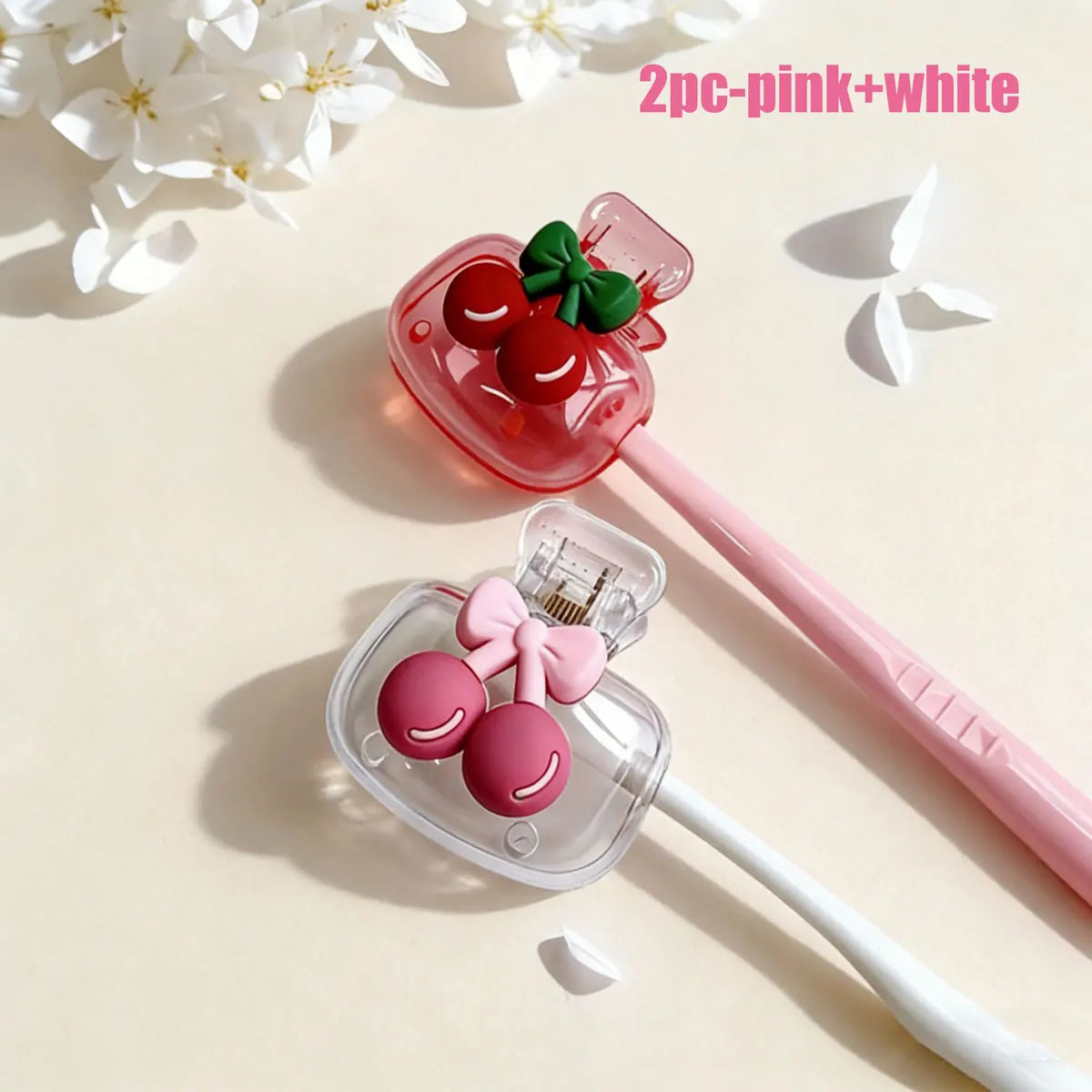 2PC Travel Toothbrush Head Covers Toothbrush Protector Cap Brush Pod Case Protective Portable Plastic Clip For Household Travel