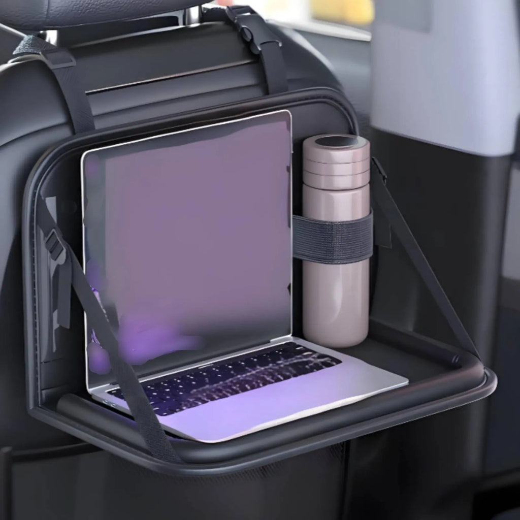 Foldable Car Tray Table Long-Lasting Backseat Tray Table Foldable Car Desk Space Saving Sturdy for Travel