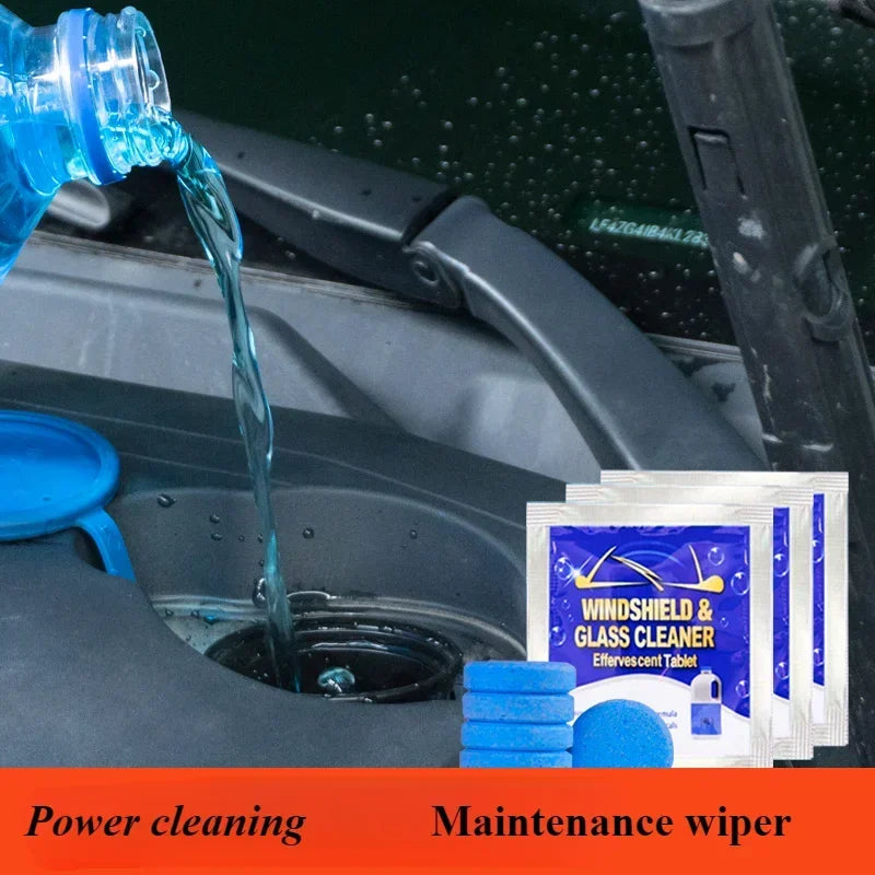 Anti stain and anti fog 2-in-1, car effervescent tablets protect driving safety!