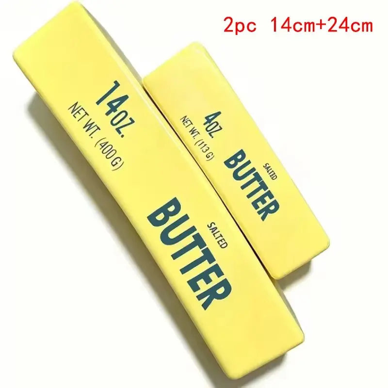 14/24CM Butter Stick Fidget Toys Squishy Elastic Cheese Stick Funny Decompression Stress Anxiety Relief Squeeze Prank Toy Relax