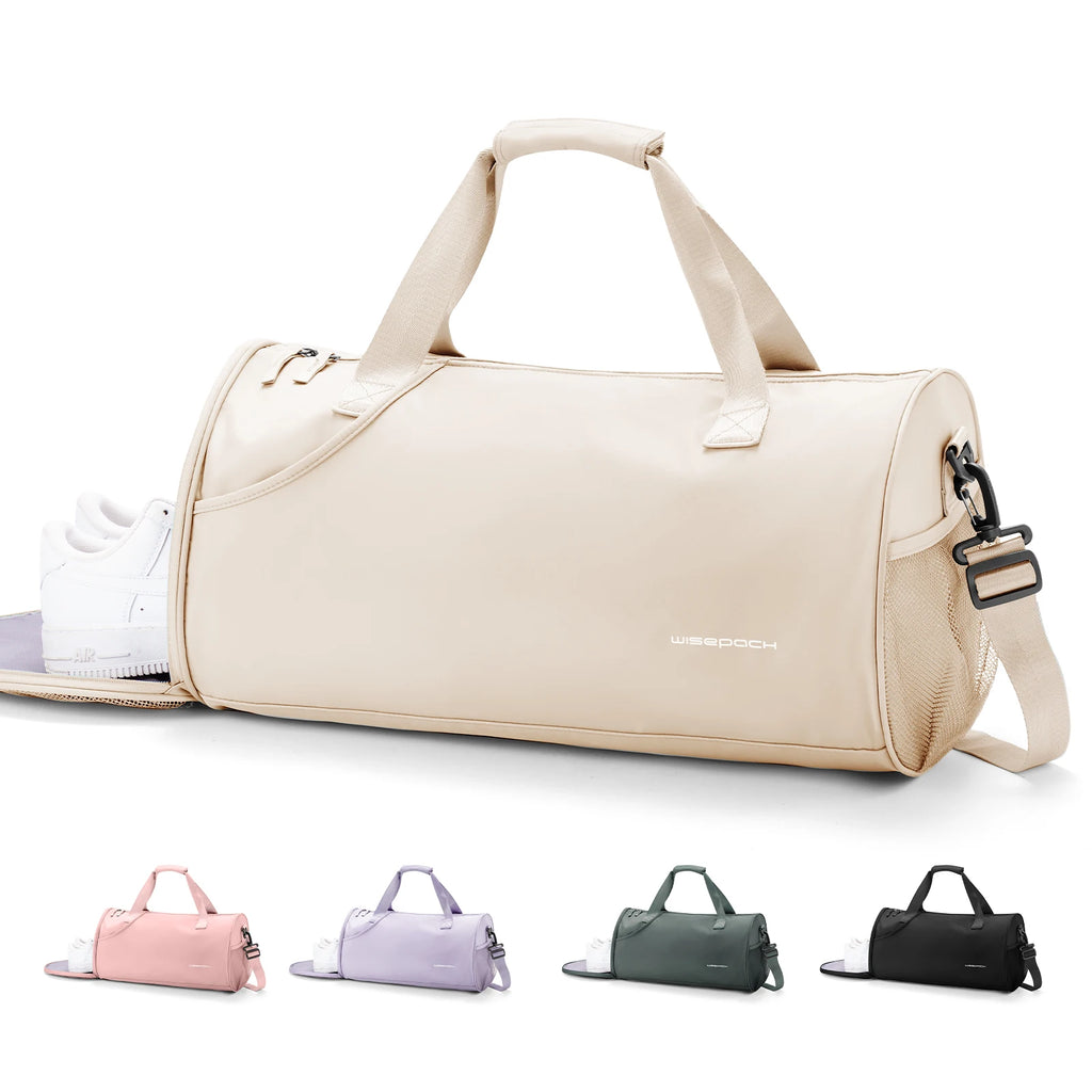 Versatile Daypack Gym Bag Yoga Crossbody Bag For Women Men, Sports Hiking Bag With Shoe Compartment Wet Clothes Compartment Bag