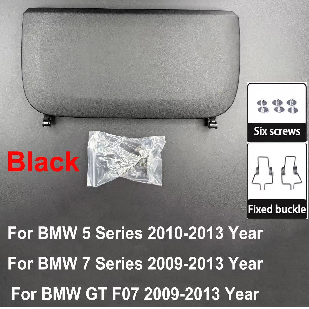 For BMW 5 7 GT Series 2009-2017 F10 F11 F01 F02 F07 Car Seat Back Panel Leather Backrest Storage Pocket Cover