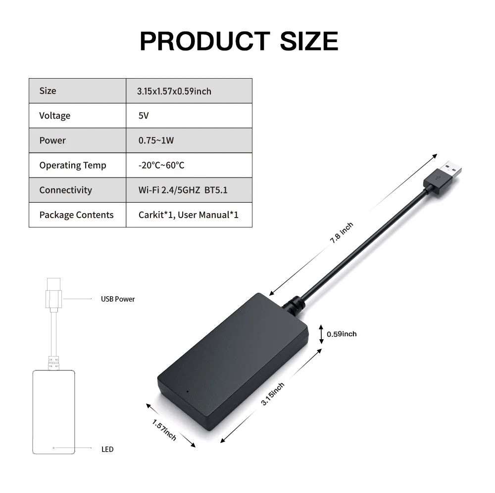 Carbitlink Smartlink Phonelink Easy connect to Wireless CarPlay Android Auto Smart Box car play Hongqi Baic Jetour Geely Chery