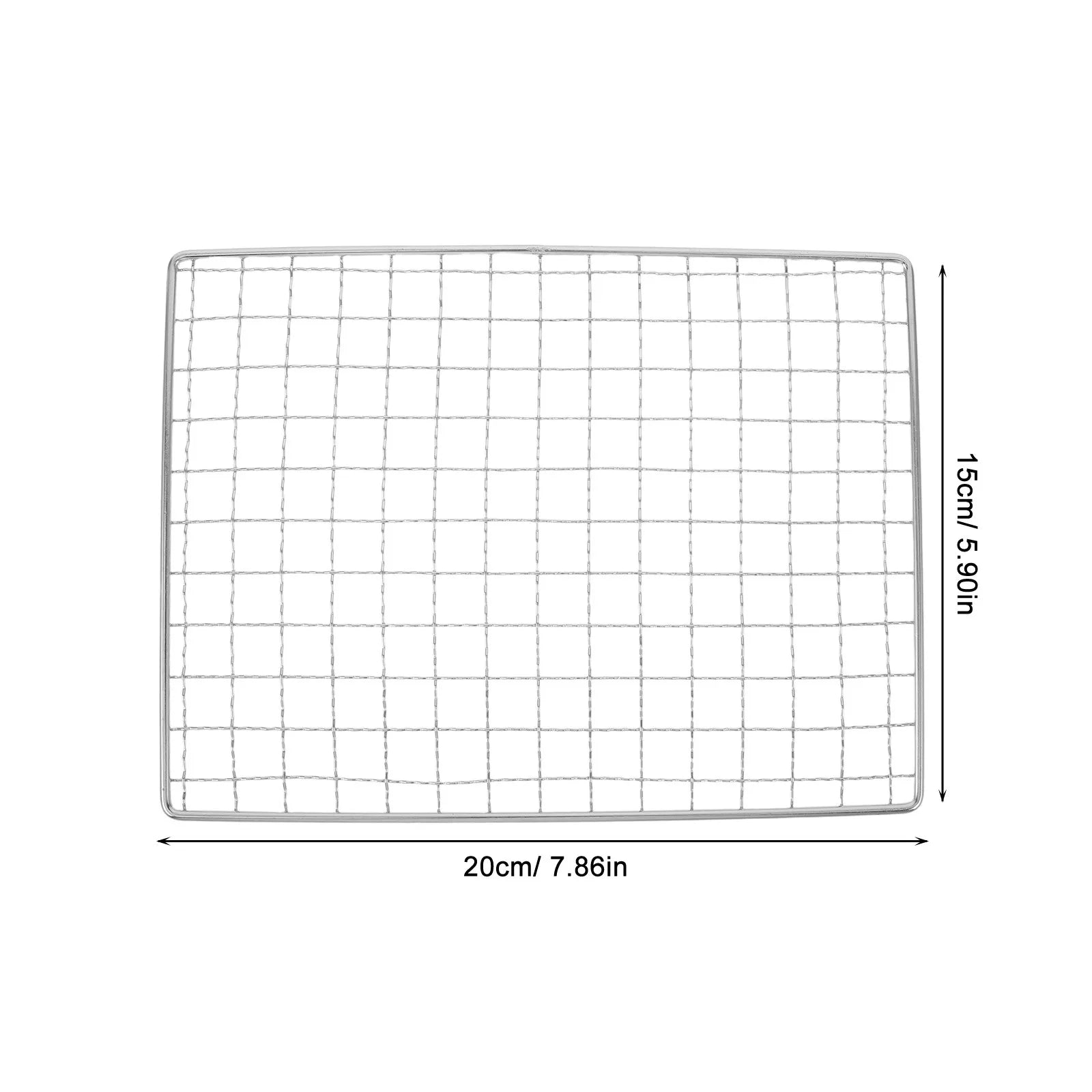 Stainless Steel Grill Mesh Mat Non Stick Bbq Cooking Wire Mesh Net Barbecue Baking Roasting Mat for Outdoor Camping Picnic