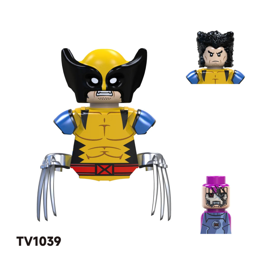 Blind Box Mini Building Blocks TV6203 Figures Big Goblin Spiderman Iron Man Venom Captain Hawk Deadpool Armor Christmas Gift Toy