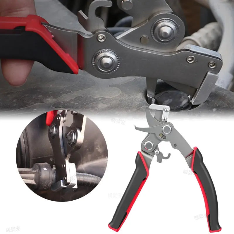 Car Clip Removal Pliers Stainless Steel Automotive Snap Pliers Fastener Remover Tool for Mechanics DIY Garage Workshop Users