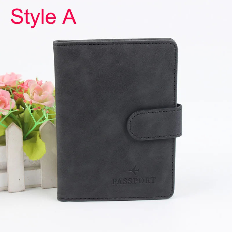 Organizer Storage Case/Travel Accessories Passport Case Vintage Leather Pattern Passports Holder Women Man ID Bank Credit Card