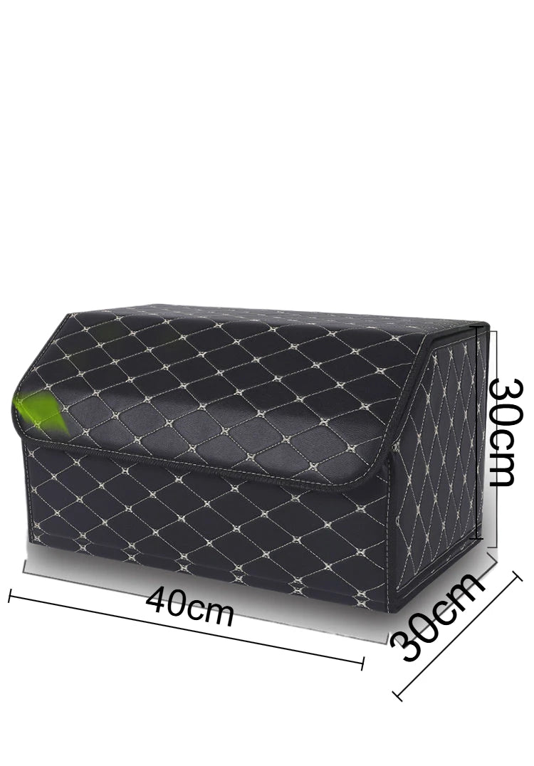Car Trunk Storage Car Trunk Storage Box Leather Folding And Organizing Box Supplies And Gifts