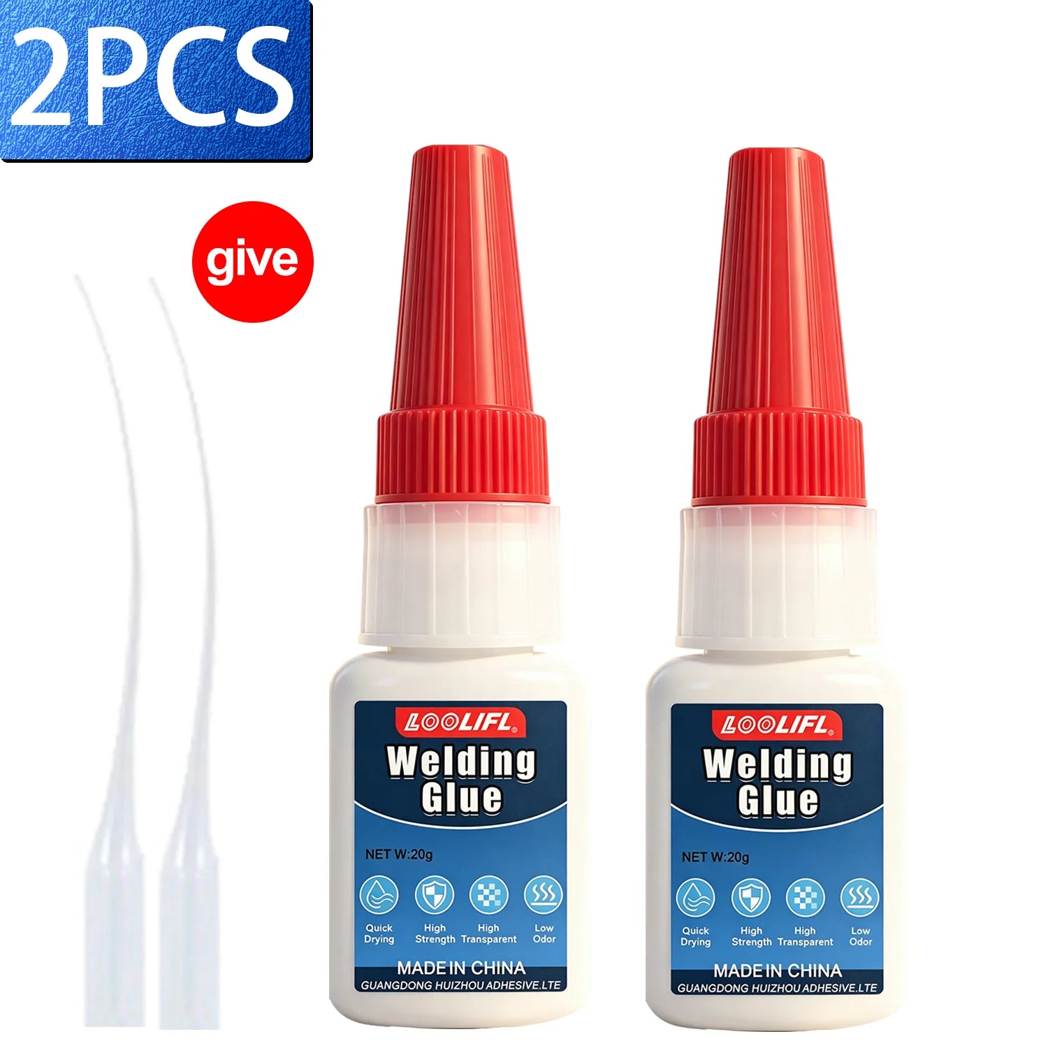 1-7Pc Brand-new Super Glue High Strength Universal Welding Glue Instant Adhesive Fast Drying For Repair Metal Plastic Bond Tools