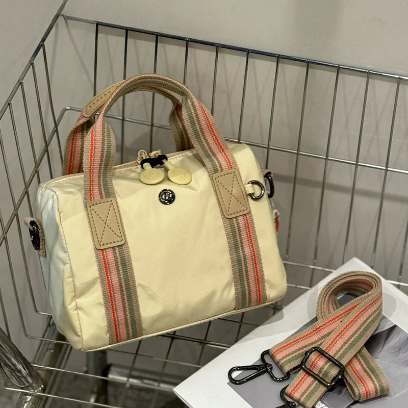 Women's Fashion Crossbody Bag, Nylon Material Small Handbag Fabric Bag, Large Capacity Messenger Bag.