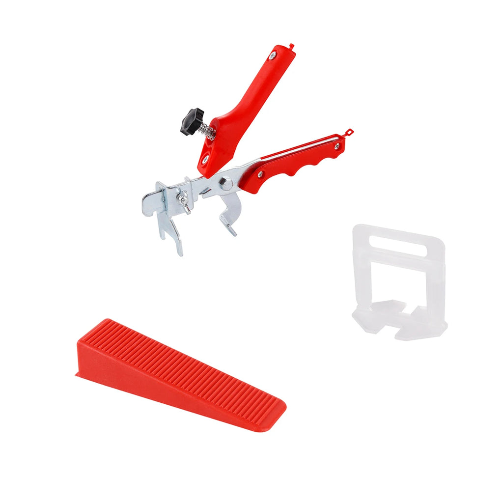 Plastic Tile Flat Leveling System Tools 100/200/500Pcs Tile Adjustment Clips Pliers Wedges Tile Laying Ceramic Wall Construction