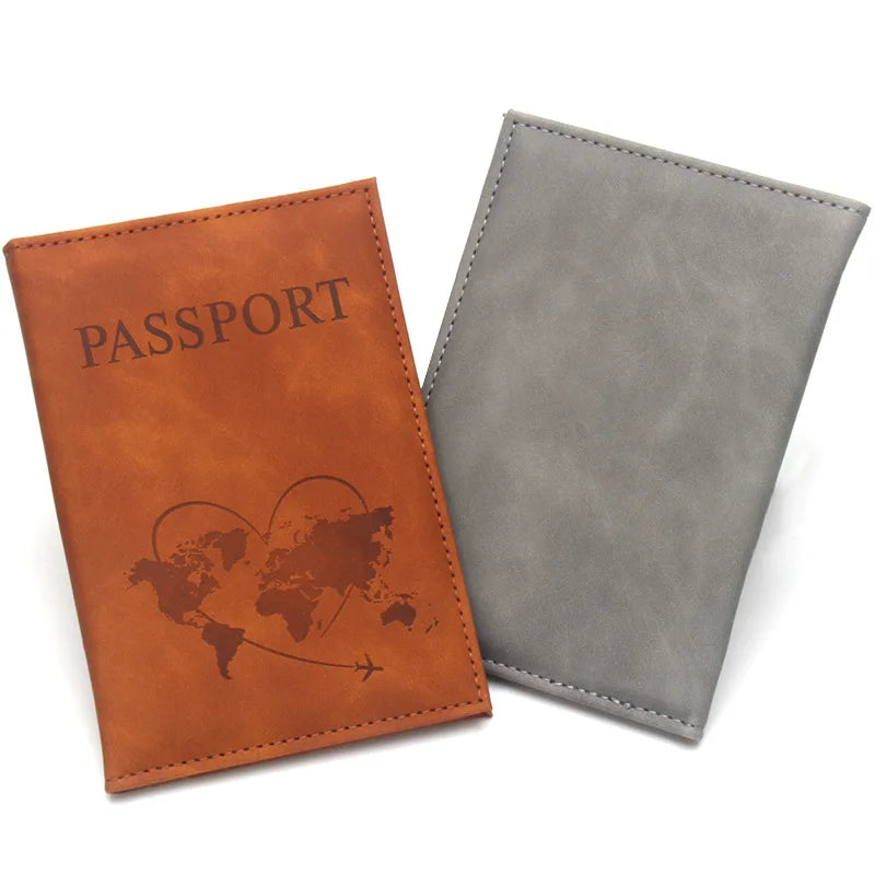 Lovely Map Passport Cover Fashion Travel Wallet  Document Orginizer Passeport Personnalisé Name on Passport Protective