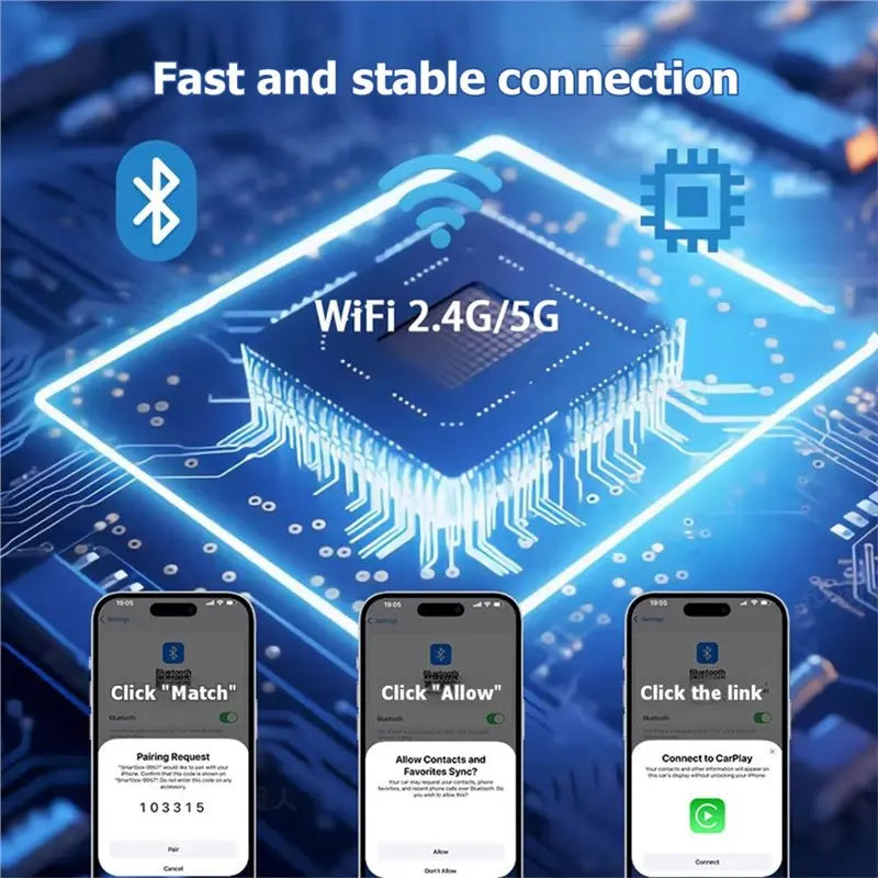 Latest 2 in 1 Wireless for Carplay Smart Box USB Dongle Adapter for Android Auto Wired Connection for Carplay To Wireless Plug