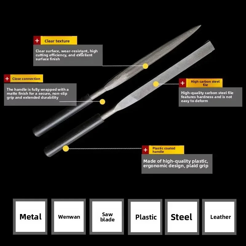 3/5/10pcs/set Metal Needle File Set Wood Rasp Metal Polishing Hand FileTools Steel Rasp Needl Filing For Metal Glass Stone Wood