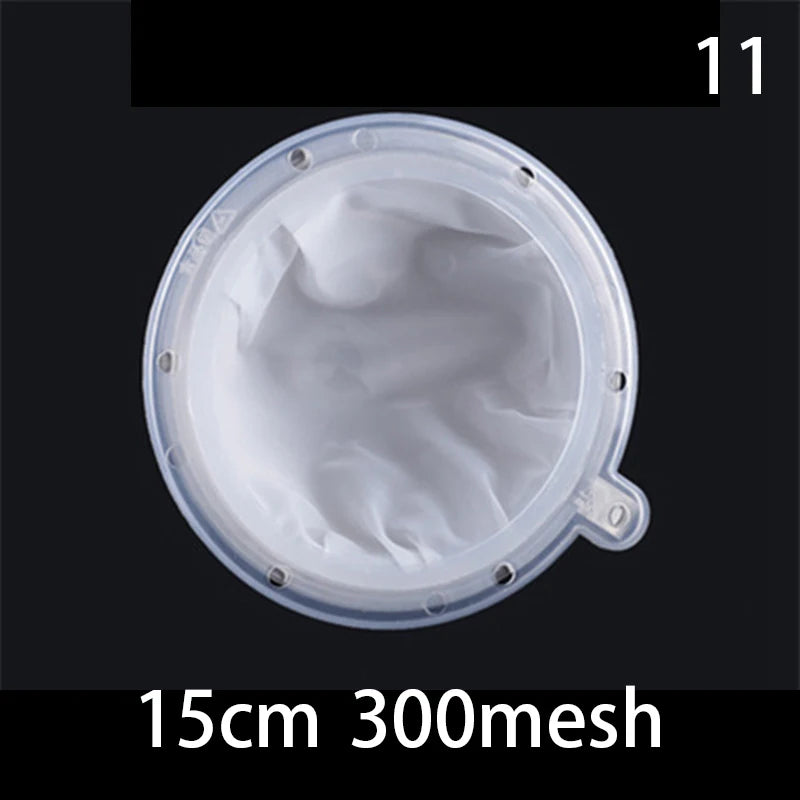 1pc 100/120/200/300/400/450 Mesh Nylon Filter Stainless Steel Funnel For Fruit Milk Traditional Chinese Medicine Oil White Wine