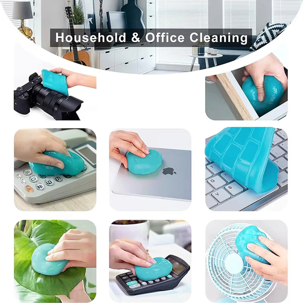 1pc General Dust Removal Gel Car Interior Cleaning Magic Clay Household Keyboard Desktop Cleaning Tool Car Accessories