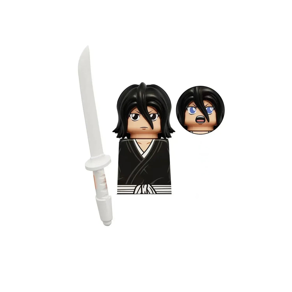 Blind Box KDL816 KDL824 Building Blocks Mini Model Figures Anime Bleach Kurosaki Ichigo Kuchiki Rukia Cartoon Christmas Gift Toy