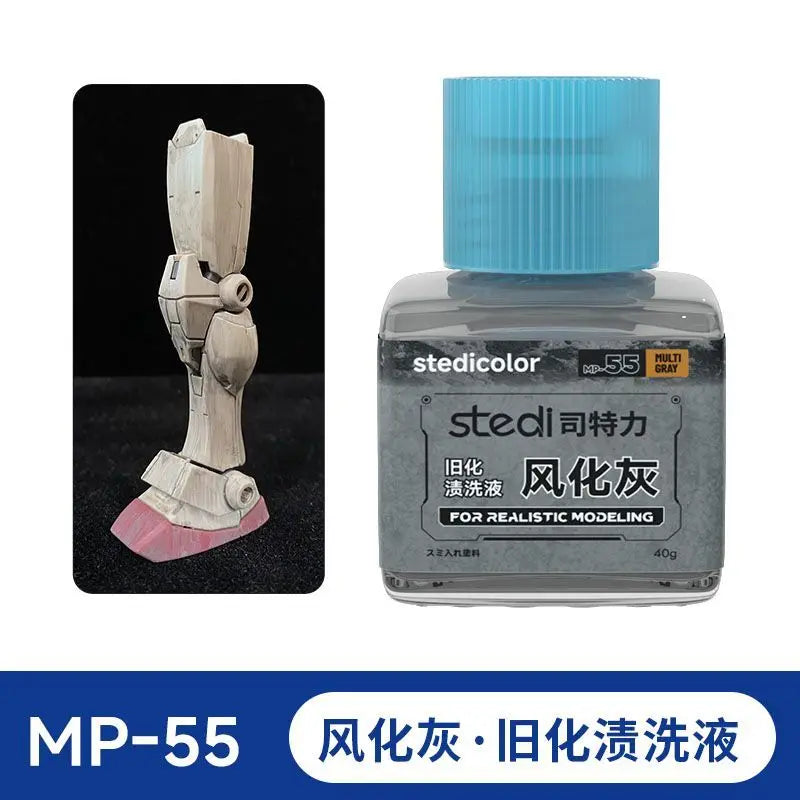 STEDI Weathering Solution - Realistic Effect Wash for Mecha Military Model Assembly Hobby DIY Tool