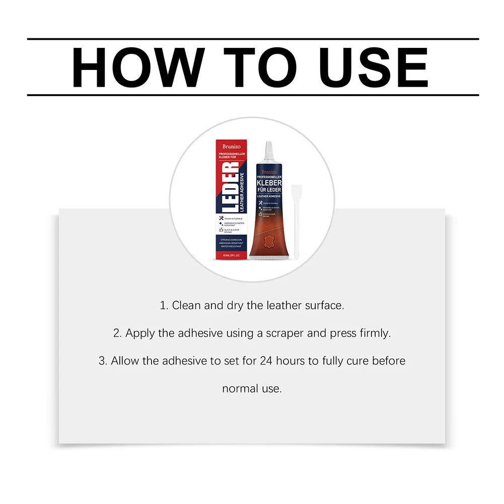 Extra Strong Leather Glue Waterproof Industrial Strength Leather Adhesive For Leather Handbag Repair For Upholsterys Repair