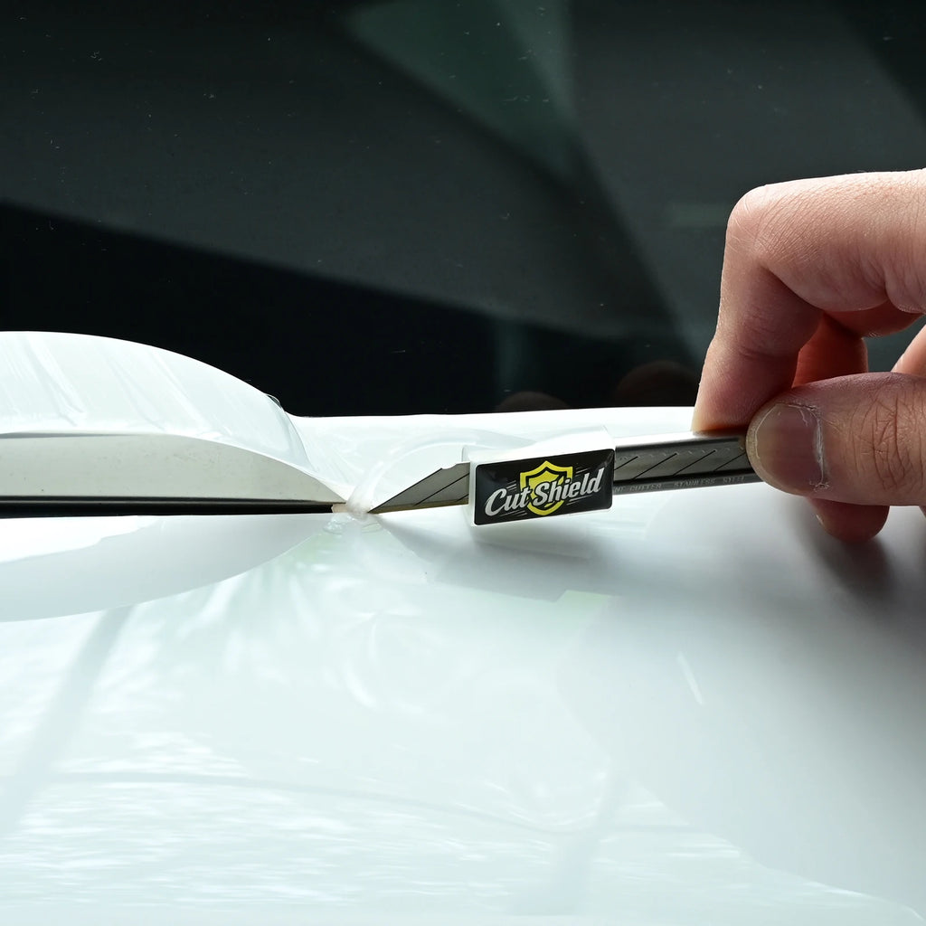 FOSHIO 2pcs Precision Cutting Art Pen Knife Shield Cover Protector Wallpaper Graphic Car Tint Wrap Vinyl Film Styling Cut Gadget