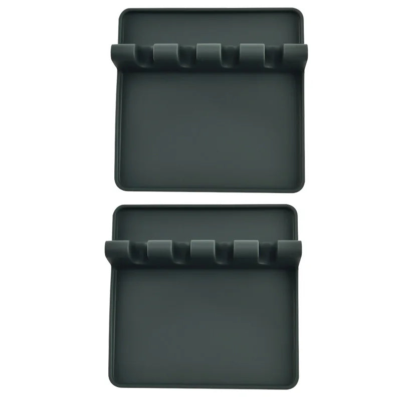 1pc Heat-Resistant Silicone Utensil Holder with Drip Pad - Perfect for Stove Spoons, Spoons, and Tongs - Kitchen Essential