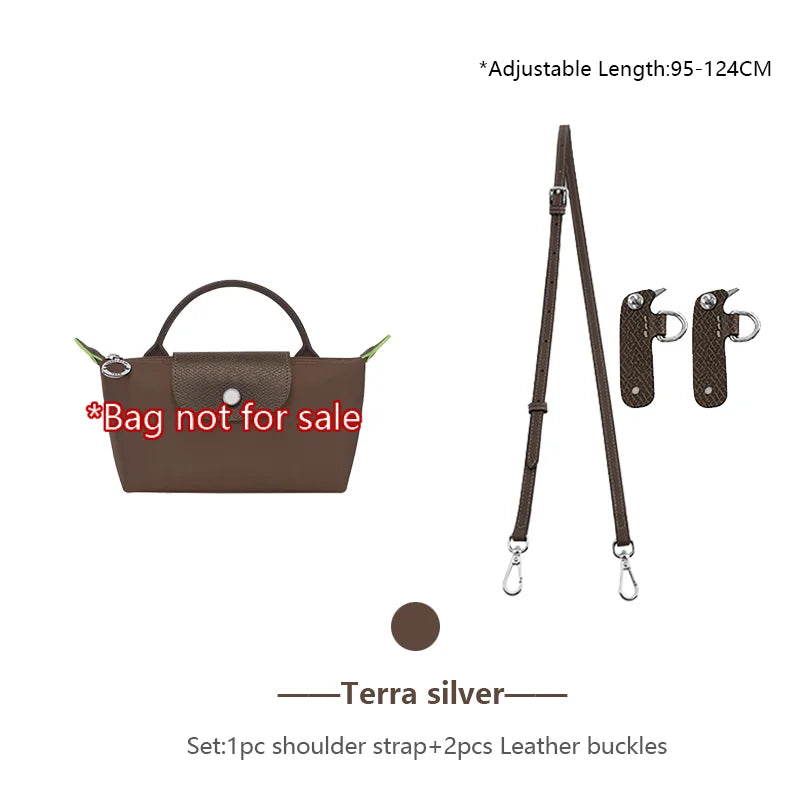 Genuine Leather Bag Shoulder Strap For Longchamp Mini Bag Crossbody Bag Strap Adjustable Bag Belt Bag Replacement Accessories