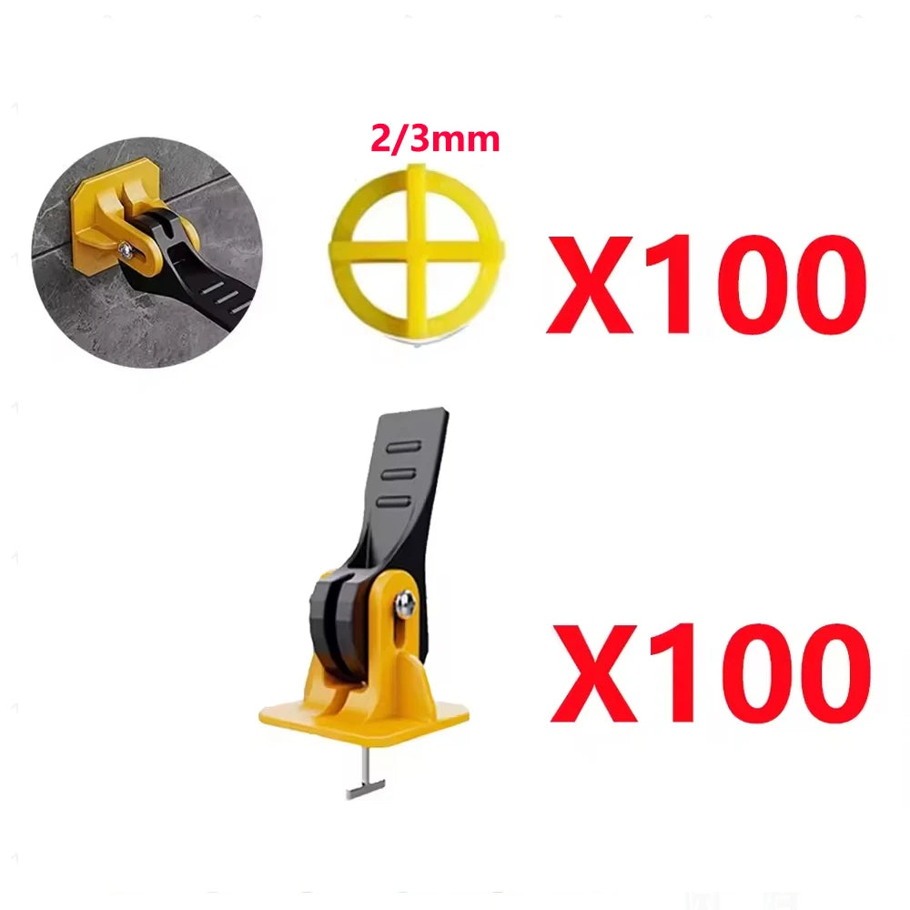 5-450pcs Floor Tile Leveling System Clips Construction Tools Tile Leveler Adjuster Locator Spacers Set for Porcelain Tile Wall