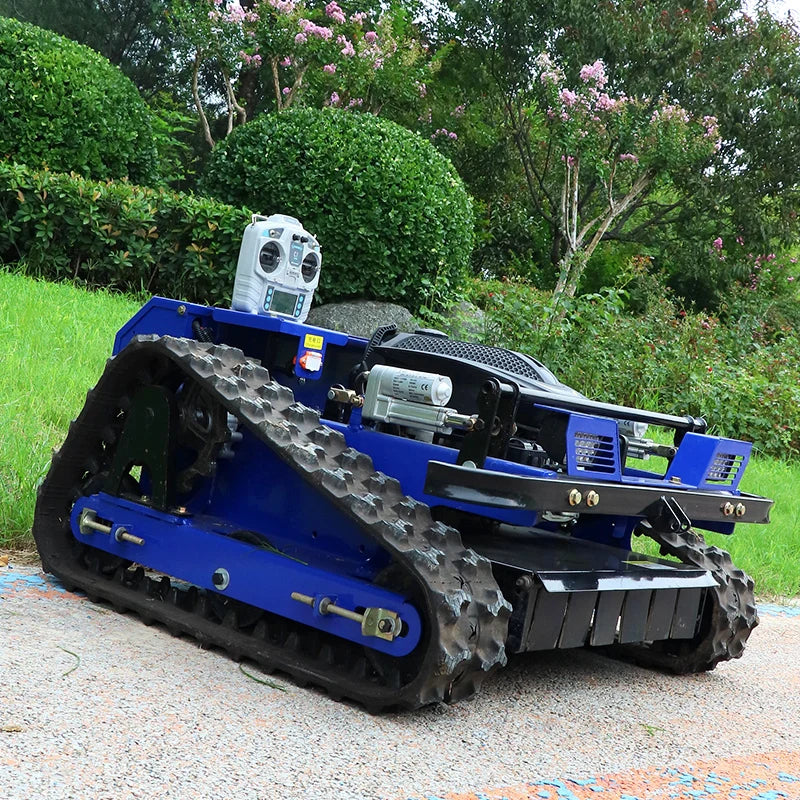 Customized  Remote Control Lawn Mower Remote Control Robot Crawler Lawn Mower Controlled From Distance