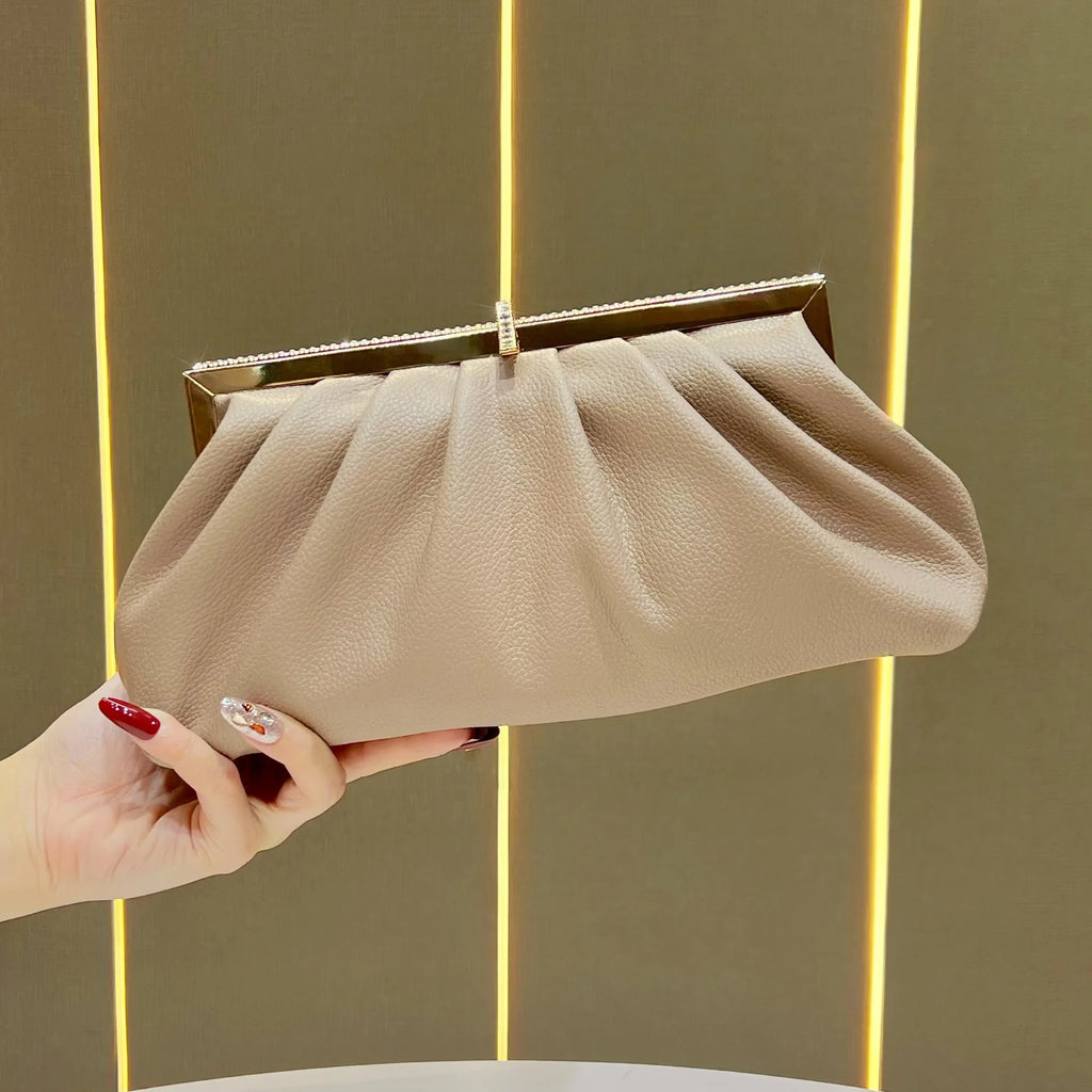 New clutch Celebrity diamond-encrusted dinner  Fashion versatile messenger  Women's bag Elegant women's handbag