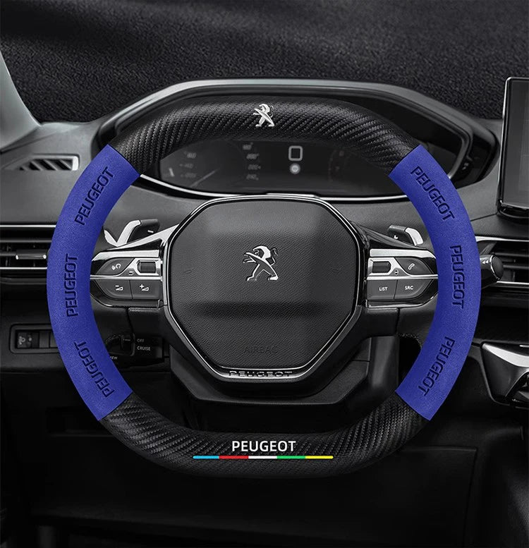 Car Steering Wheel Cover For Peugeot 106 107 108 206 207 208 301 307 308 406 407 408 508 607 2008 3008 4008 5008 GT RCZ Rifter