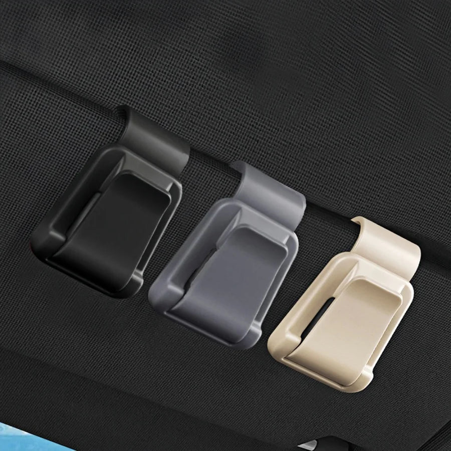 Car Sun Visor Glasses Clips, Multi-functional Sunglasses Holder, Car Sun Visor Storage Clips, Card, Bill Clip