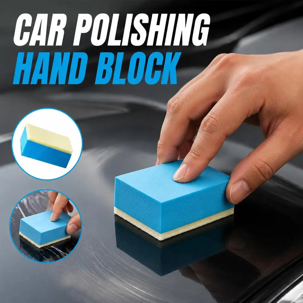 Car Glass Oil Film Remover Sponge Auto Window Polish Pad Degreasing Cleaning Wipe Wool Felt Waxing Sponge Brush Tool Accessories