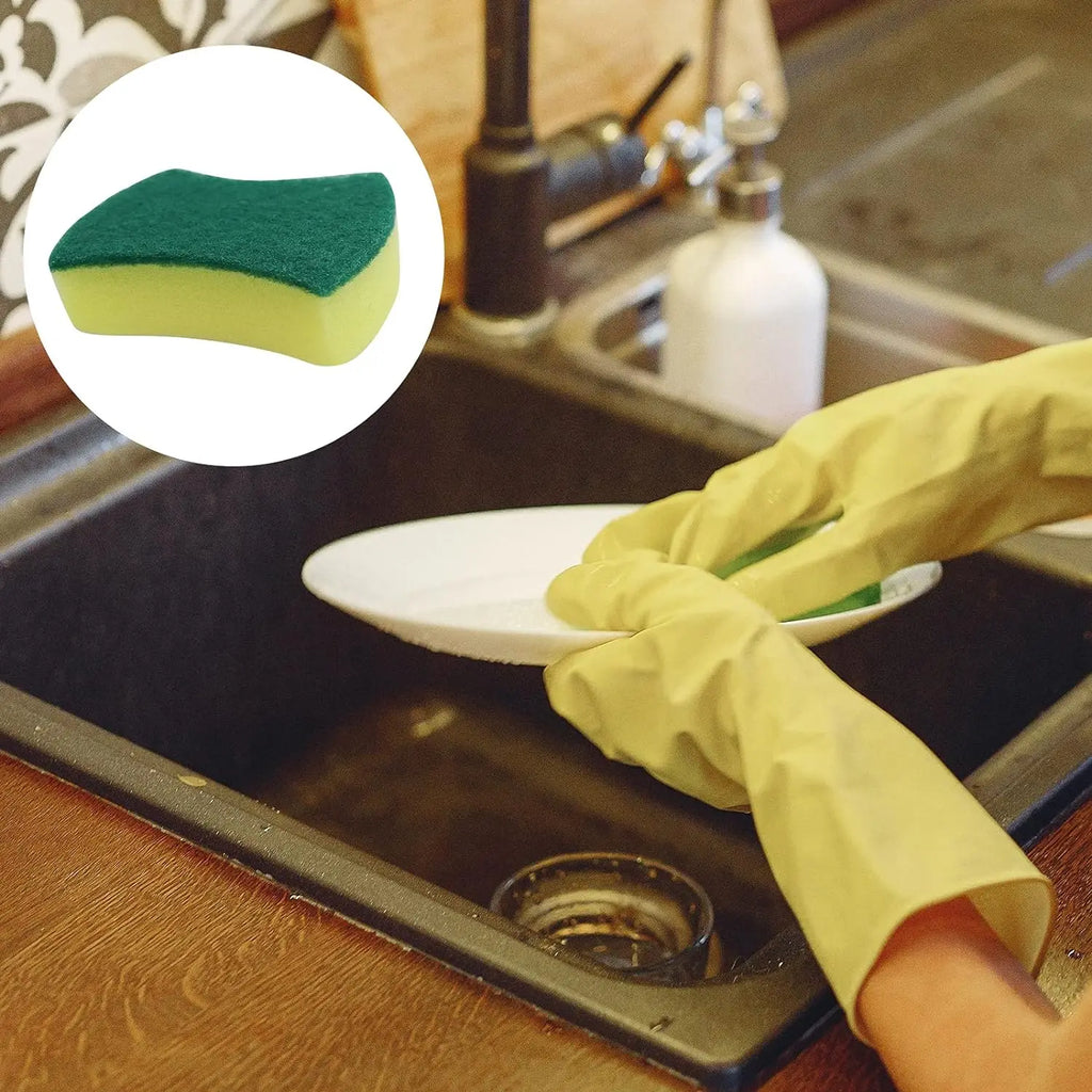 24pcs Highly Absorbent Cleaning Sponges Individually wrapped Pot Rust Stain Sponge Brush Kitchen Grease Cleaner Household