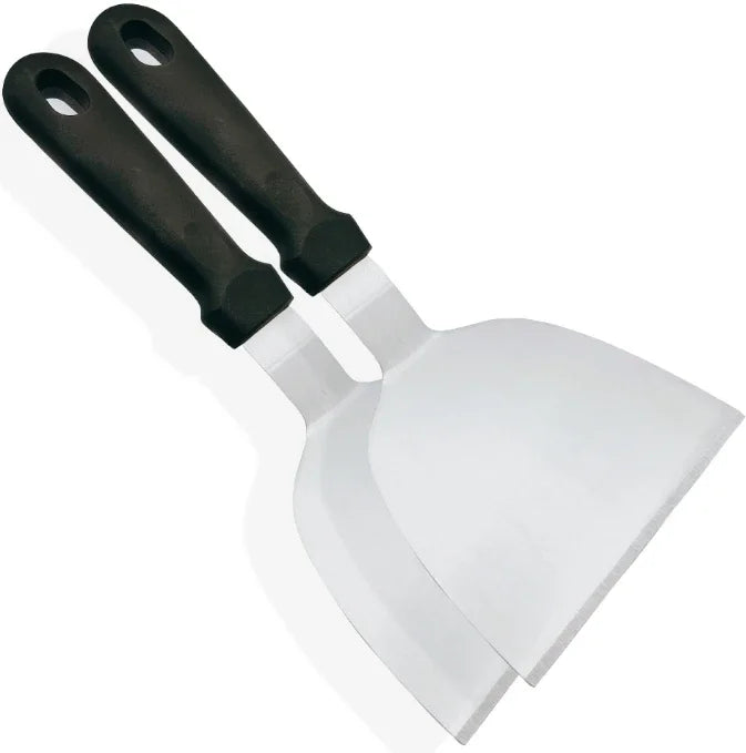 Stainless Steel Metal Griddle Spatula Hamburger Scraper Pancake Great for BBQ Grill