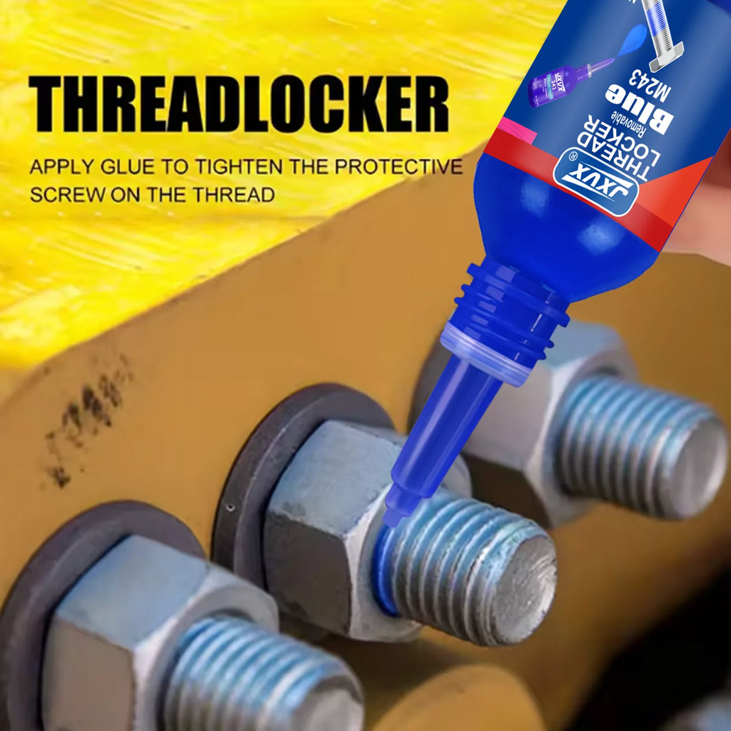 Blue Adhesive 10ml - High Strength Adhesive, High Temperature Resistant, Anti-Vibration, Specific for Metal Fasteners, Removable
