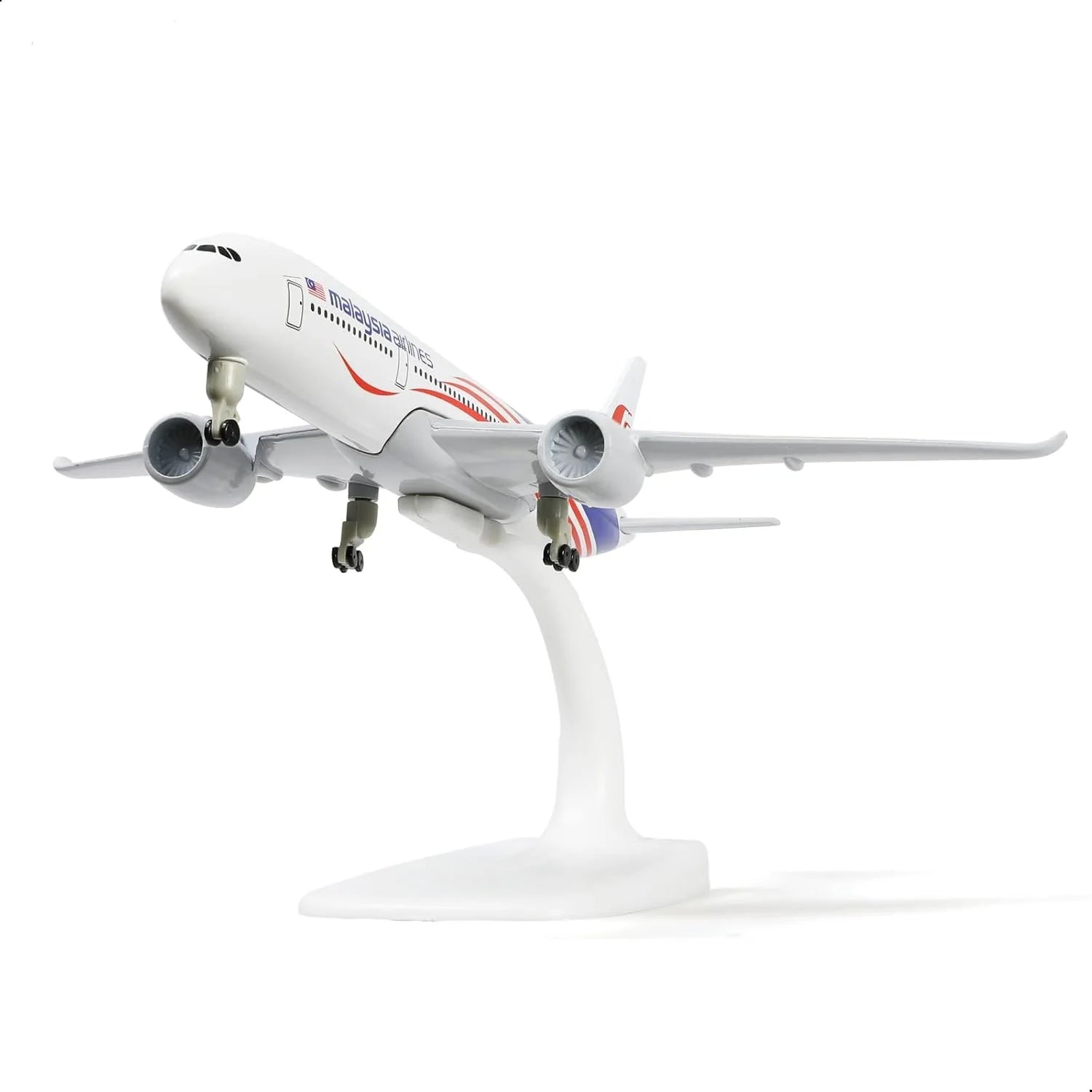 20CM Malaysia Airlines A350 Model Plane Metal Diecast Airplane 1/300 Scale Planes with wheels base Collected Gift