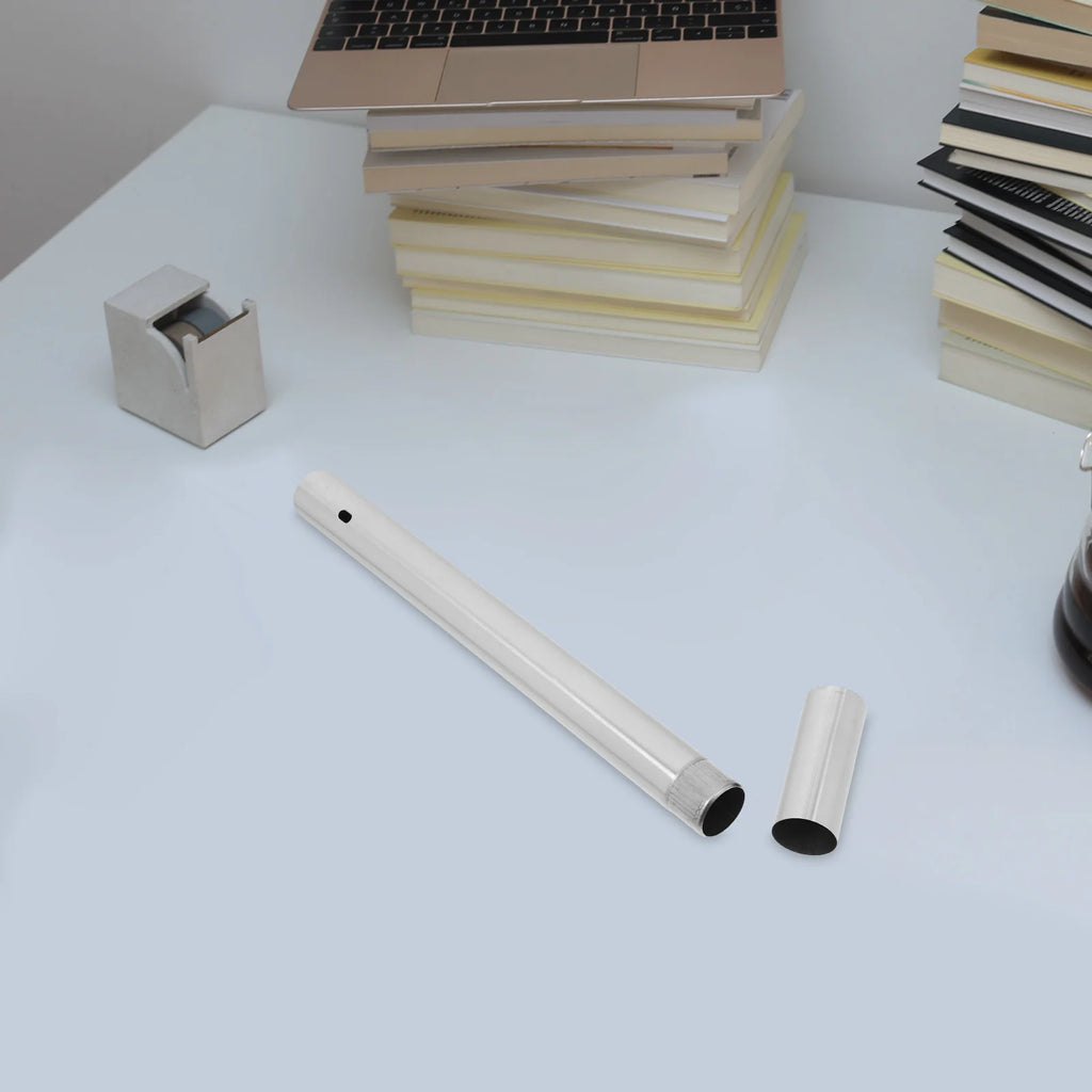 Document Storage Tube Stainless Steel Portable Certificate Holder for Birth Certificates Diplomas Office Home Use