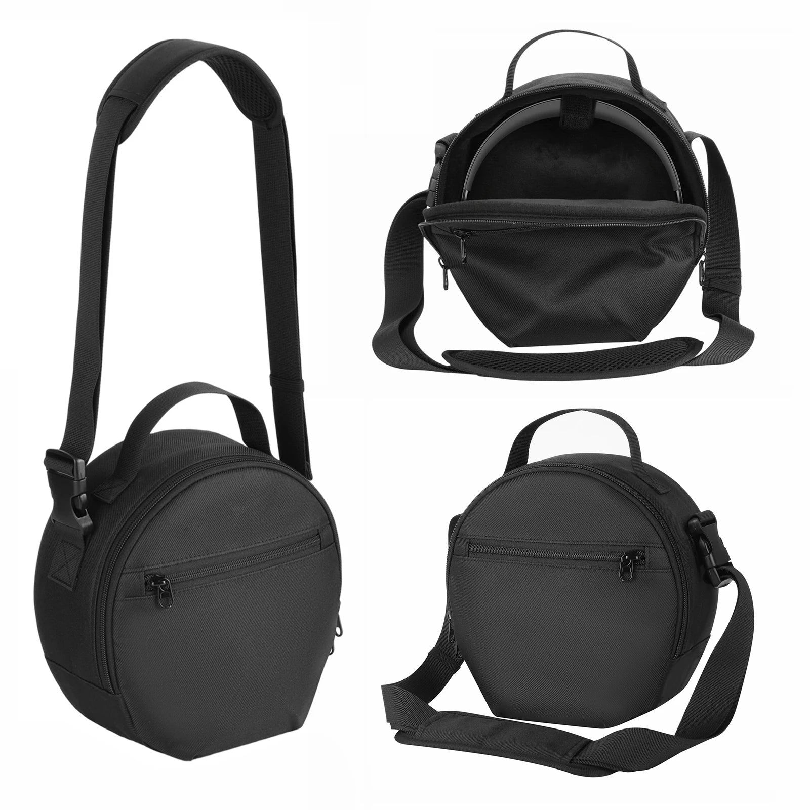 DJ Headphone Case with Adjustable Shoulder Strap Portable Travel Organizer Bag Compatible for Headphone Headset