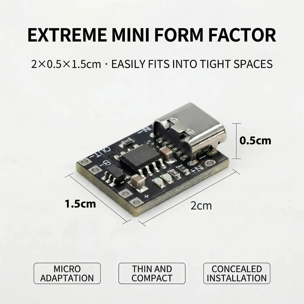 1/10/20PCS 3.7V Lithium Battery Charging Board with Protection Type-C USB C Li-ion Battery Charging Board Over Charging Module