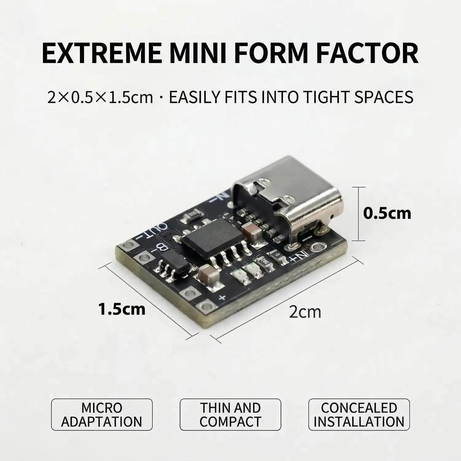 1/10/20PCS 3.7V Lithium Battery Charging Board with Protection Type-C USB C Li-ion Battery Charging Board Over Charging Module