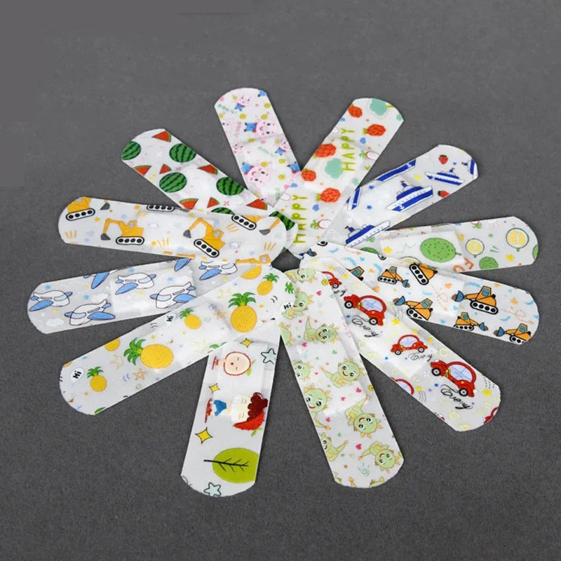 10-480Pcs Cartoon Animal Pattern Waterproof Hemostasis Kids Band Aid Stickers Adhesive Bandage Plasters for Children