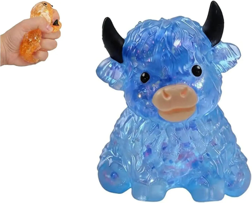 Cute Cow Squishy Fidget Toy Soft Cow Toy Small Cute Animal Anti Stress Decompressions Vent Squeeze Toy