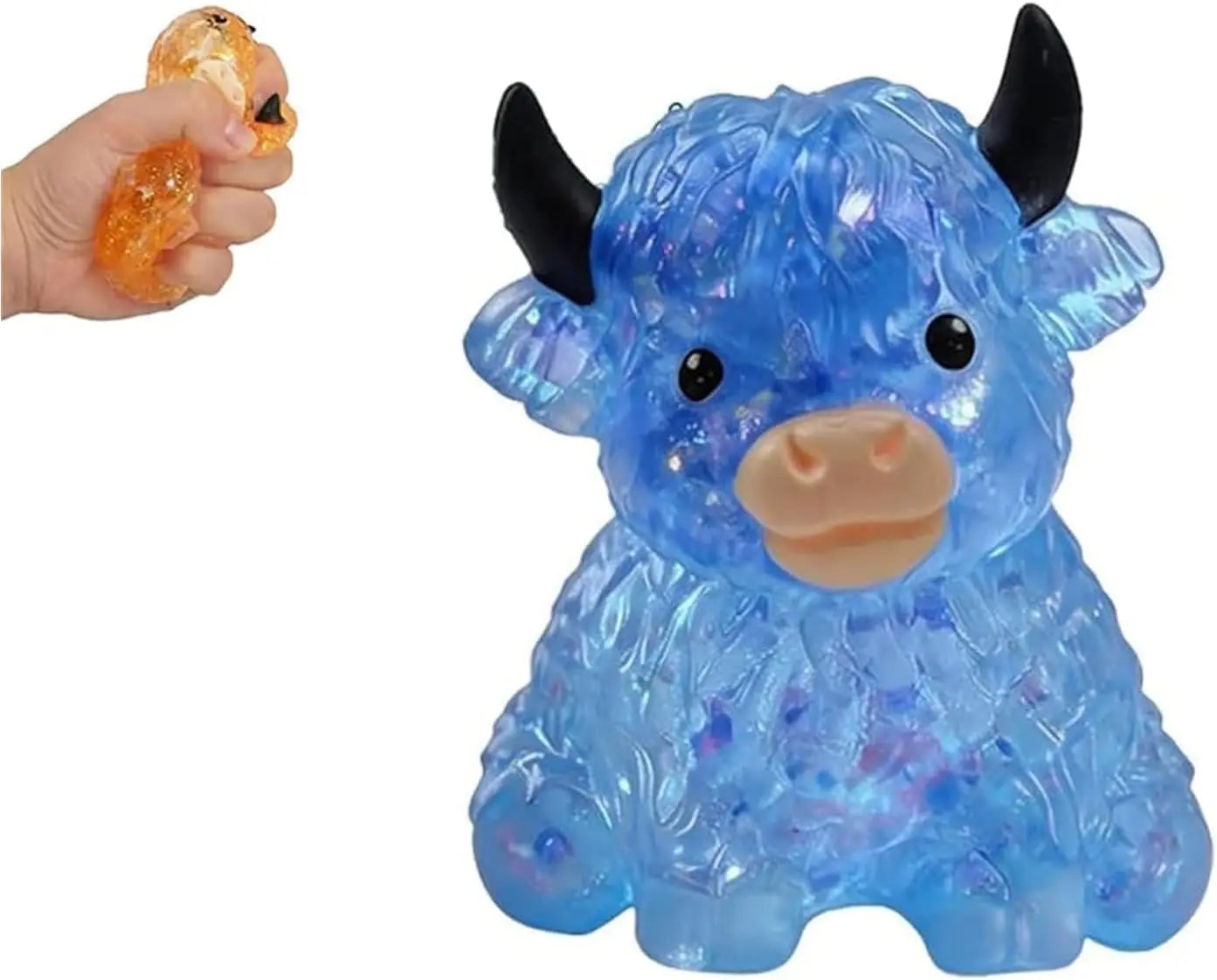 Cute Cow Squishy Fidget Toy Soft Cow Toy Small Cute Animal Anti Stress Decompressions Vent Squeeze Toy