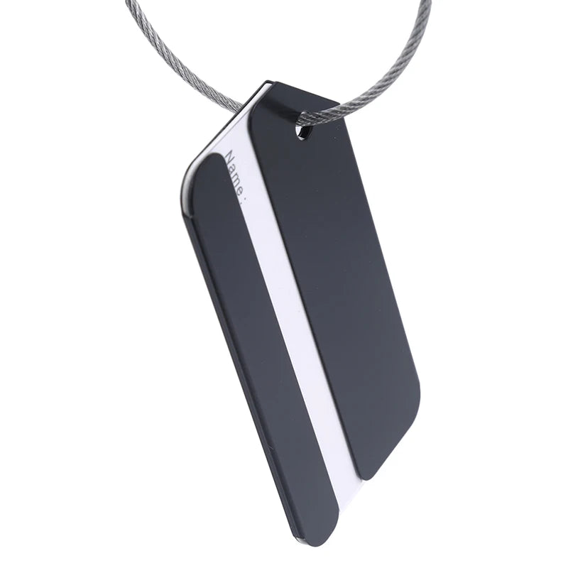 5Pcs Luggage Tags Aluminium Alloy Suitcase Tag Luggage Tag Id Luggage Tags For Suitcases Travel Luggage Baggage Identifier