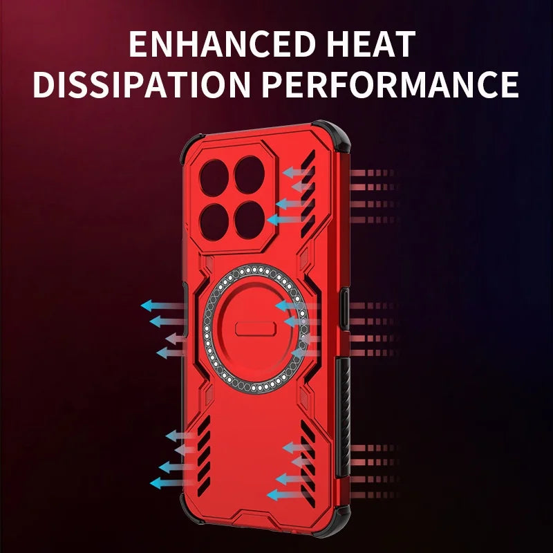 For Honor X6C Case Cover Huawei Honor X6C Capas Bumper Armor Shockproof Magnetic Attraction Adsorption Charge Fundas Honor X6C
