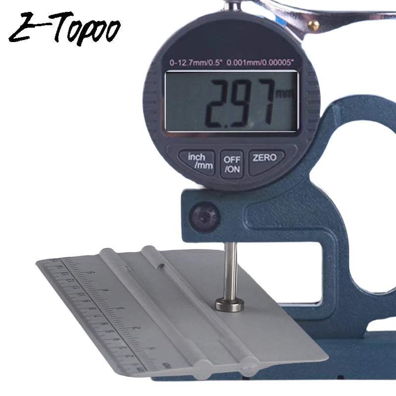Professional Digital Display Thickness Gauge Range 0-10mm Accuracy 0.01mm Thickness Measurer for Pipe Tube Thickness Anvil